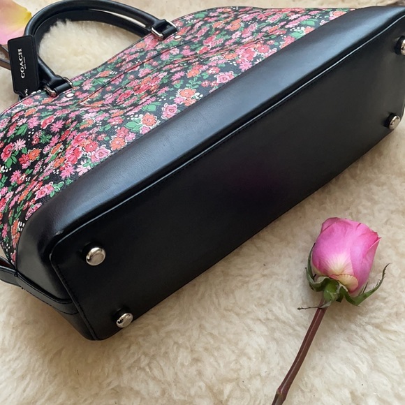 Flowery COACH Crossbody Satchel Bag - Picture 5 of 7